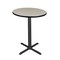 Cain Cain Cafe Tables, 30 W, 30 L, 42 H, Wood, Metal Top, Maple TCB30RNDPL - alternate 1